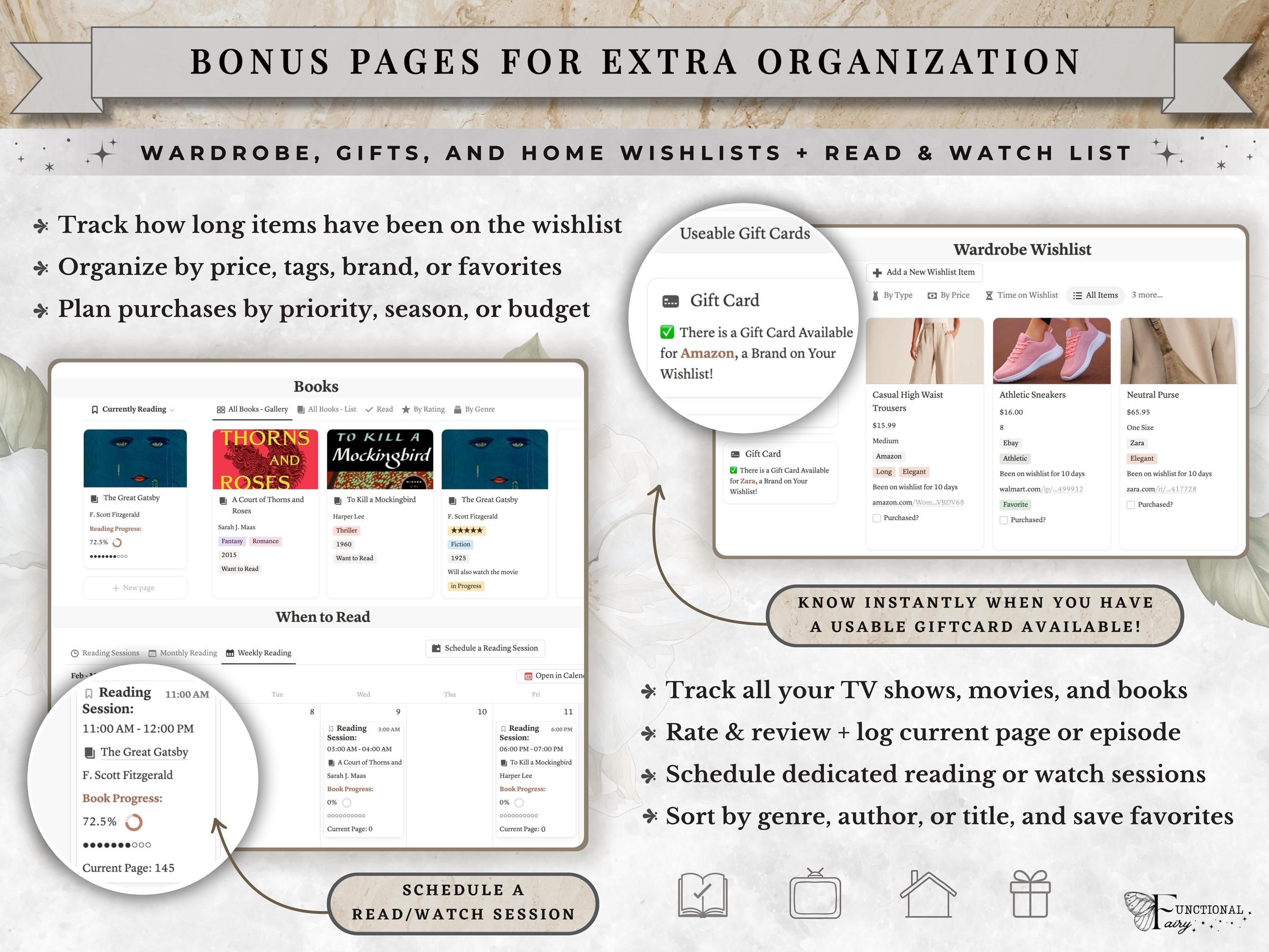 Clean Girl Aesthetic Notion Life Planner Template | Neutral All in One Dashboard— Second Brain for Goals, Calendar, Productivity & Self Care