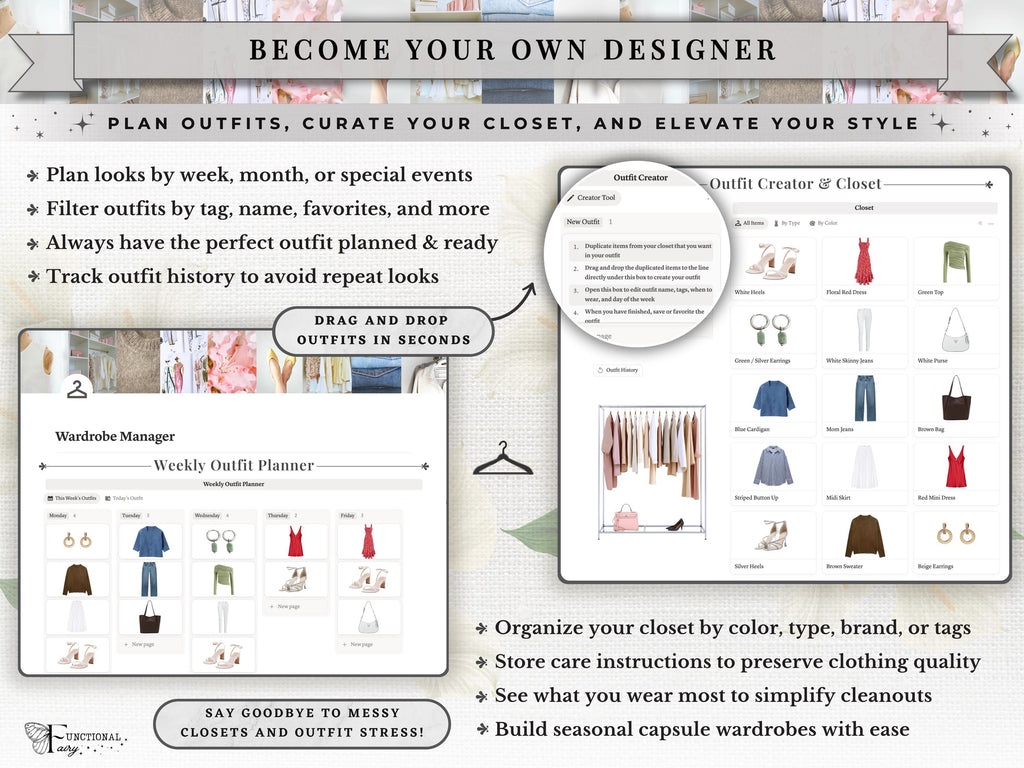 That Girl Aesthetic Notion Planner Template | All-in-One Life Dashboard for Goals, Habit and Wellness Tracking | Digital Productivity Hub