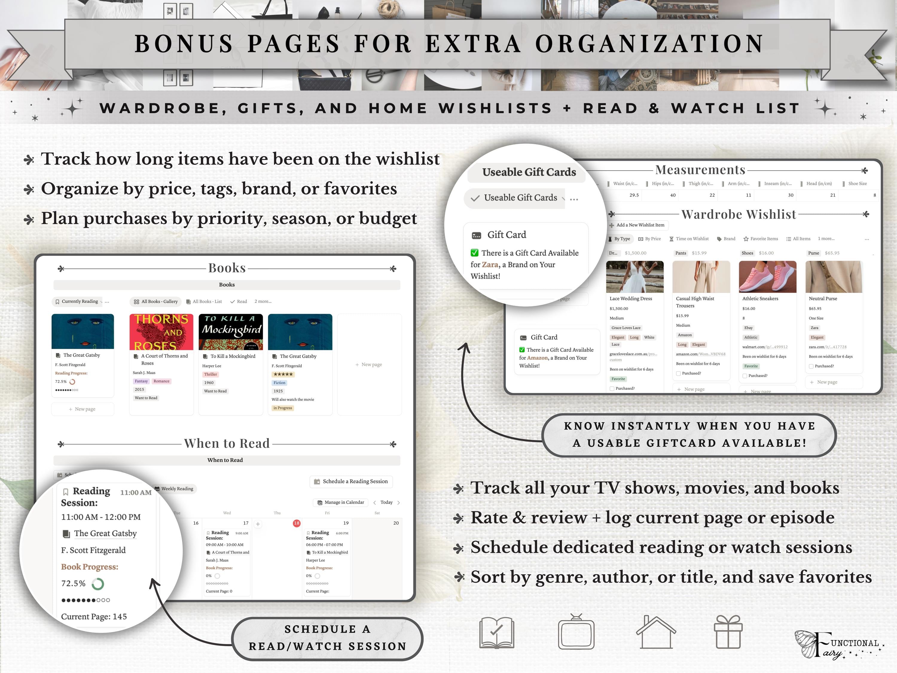 That Girl Aesthetic Notion Planner Template | All-in-One Life Dashboard for Goals, Habit and Wellness Tracking | Digital Productivity Hub