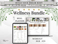 Wellness Planner Notion Template—Workout & Meal Planner Bundle, Fitness Planner, Habit Tracker, Meal Prep, Glow Up Planner, Health Dashboard