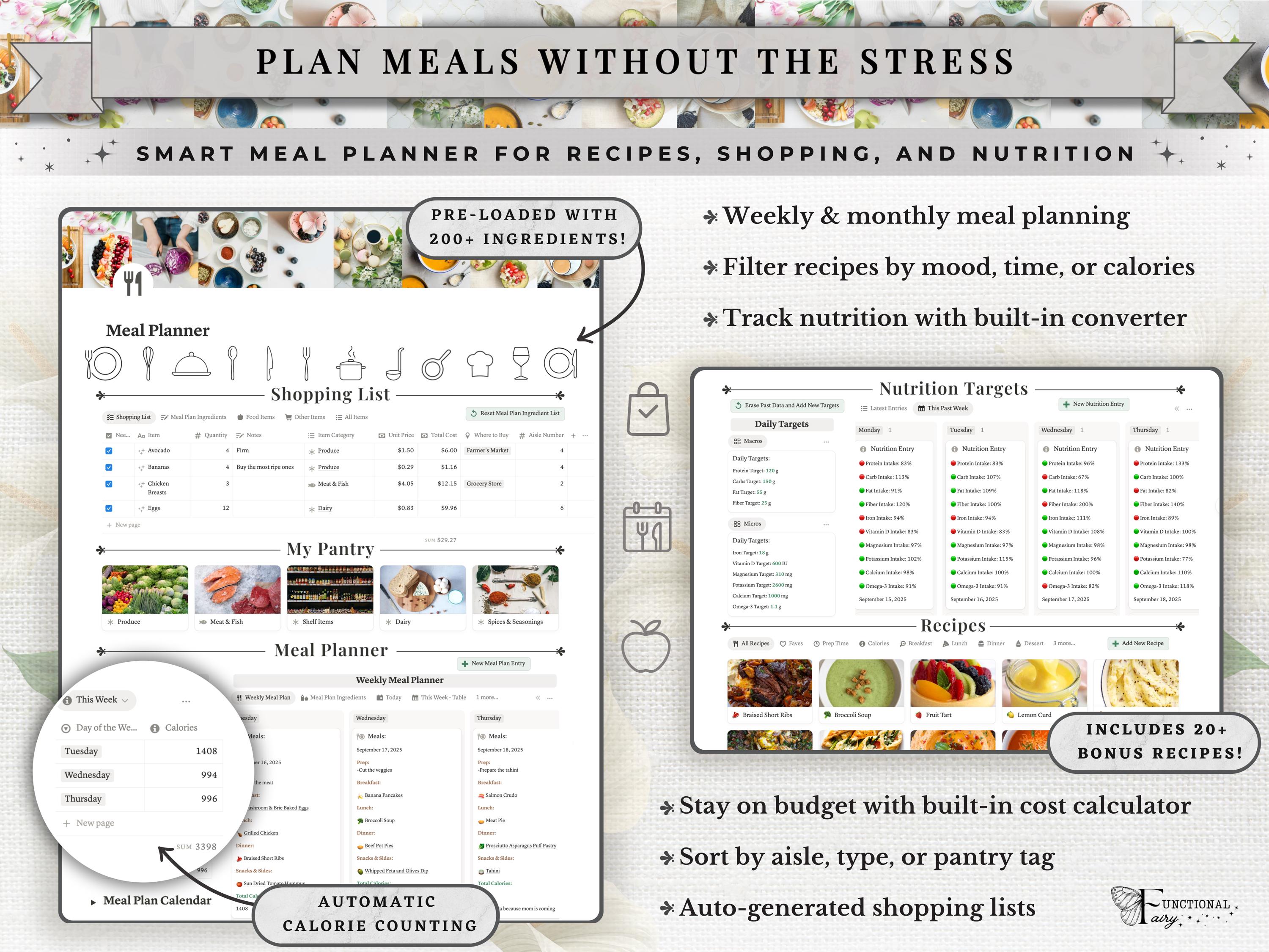 That Girl Aesthetic Notion Planner Template | All-in-One Life Dashboard for Goals, Habit and Wellness Tracking | Digital Productivity Hub