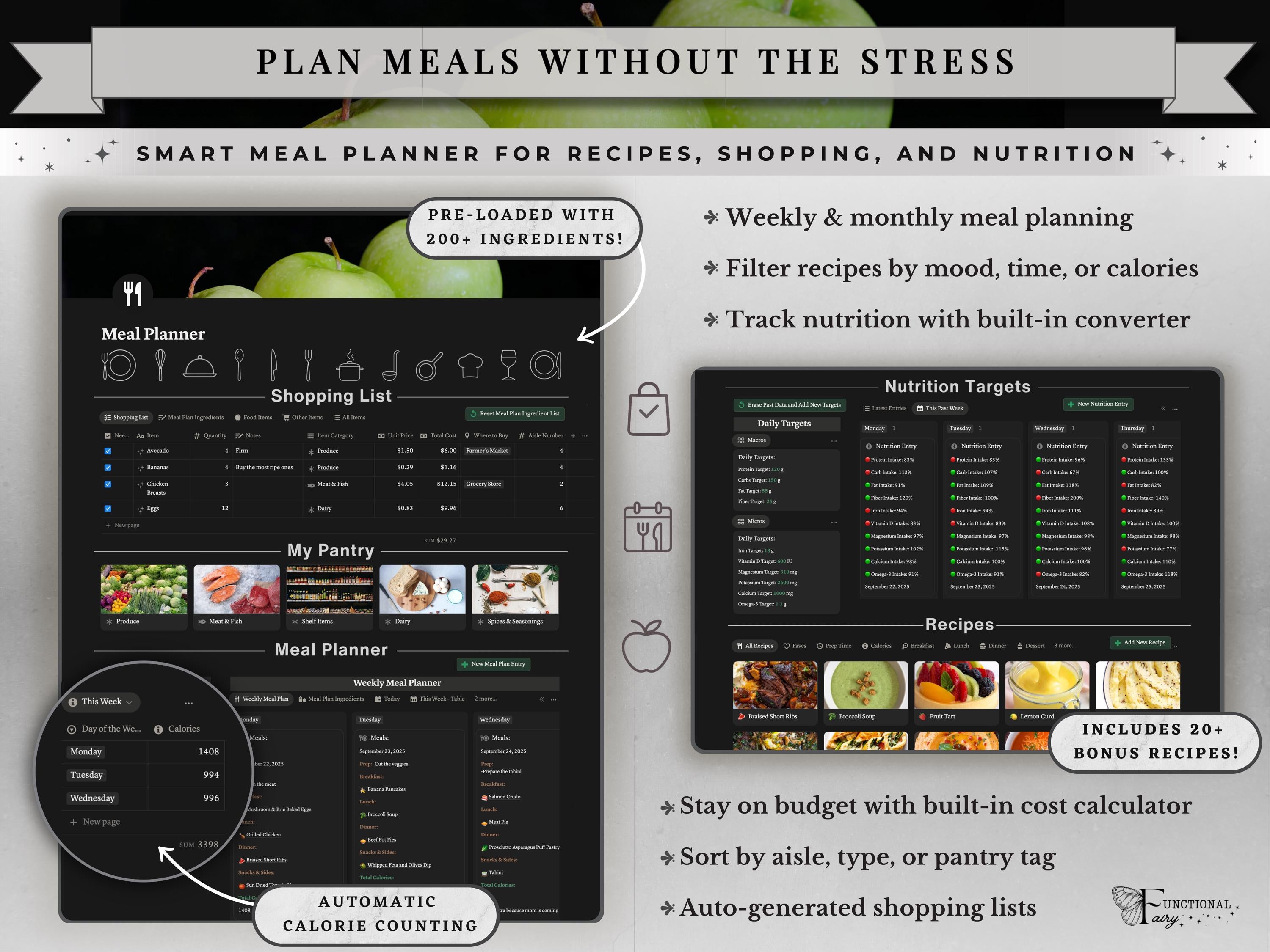 Ultimate All in One Notion Planner Template | Digital Life Dashboard and Second Brain | Goal, Habit and Travel Organizer for Productivity